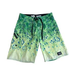 Pelagic Board Shorts Youth Boys 29 Sharkskin Tech Swim‎ Trunks Water